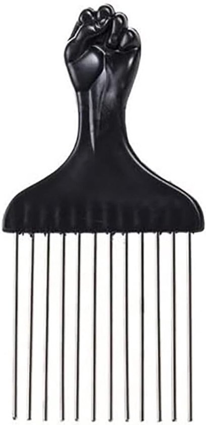 Afro Kam voor Krullend Haar, Haar Styling Kam, Ideaal voor Mannen en Vrouwen, Perfect voor Volume en Definitie van Krullen van Merkloos