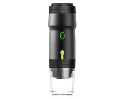 AHD® Draagbare Koffiemachine - Blender To Go - Draagbare Blender - Zilver - 9cm x 9cm x 27cm