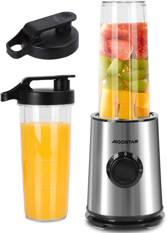 Aigostar Blender to go - Blender - Smoothie Maker To Go - Twee Drinkbekers