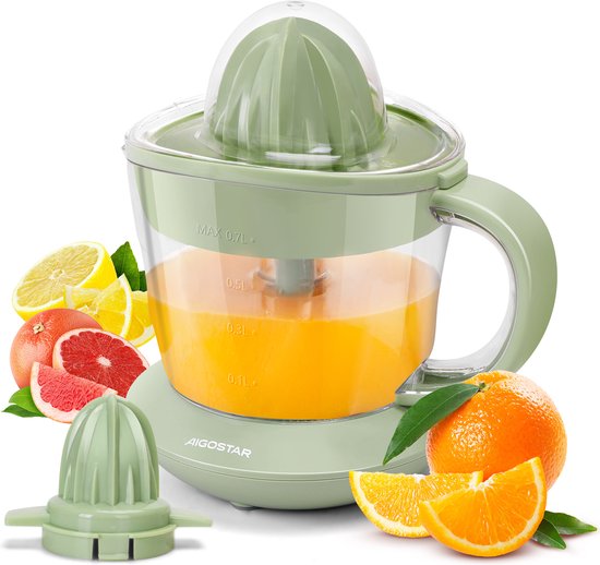 Aigostar Citruspers - Citruspers electrisch - 0.7L - 40W - Groen van Merkloos