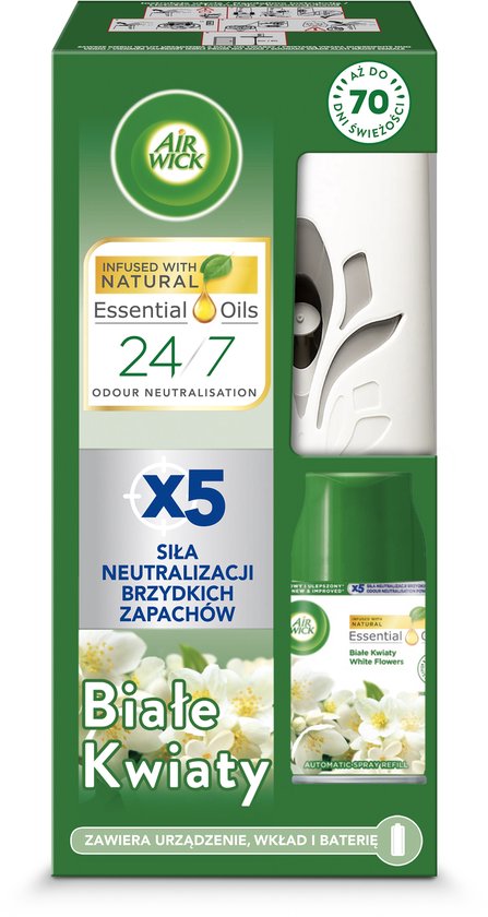 Air Wick Freshmatic - Automatisch Luchtverfrisser - Witte Bloemen - 250ml