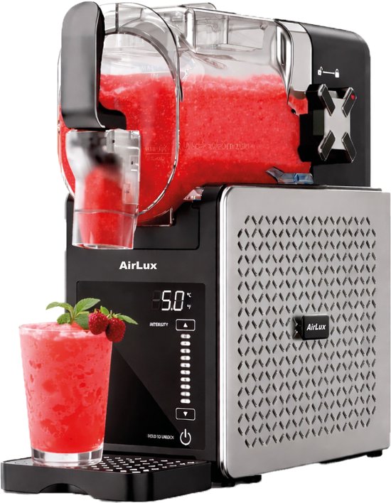 AirLux Slush Puppy Maker – Slush Puppy Maker Zonder IJs - Slush Puppy Machine – 7 Programma’s – Slushi, Granita, Frappé, Milkshakes & Meer – Zelfreiniging van Merkloos