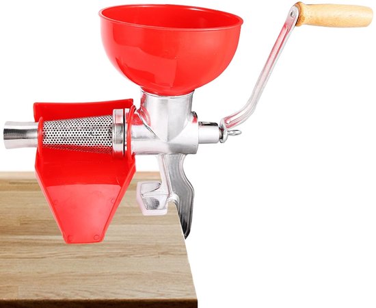 aladdien - Handmatige Tomatenpers - RVS Filter - Grote Capaciteit - Energiezuinig - Voor Eenvoudig Persen van Tomaten - Geschikt voor Keukengebruik ..