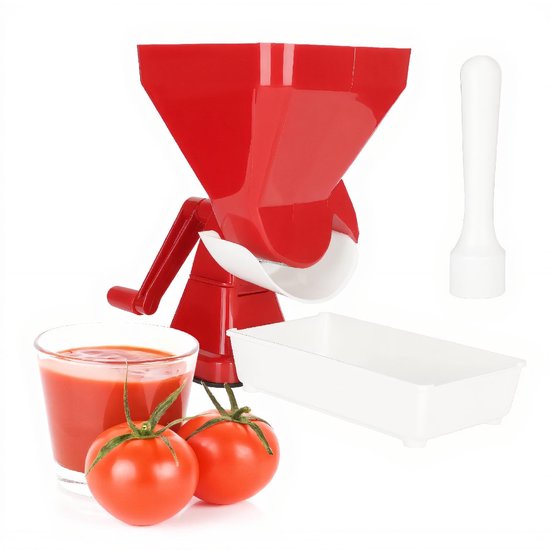 aladdien - Tomatensapmaker - RVS Filter - Handmatige Sapcentrifuge voor Groenten en Fruit - Ideaal voor zelf sap maken - Compact en gebruiksvriendel..