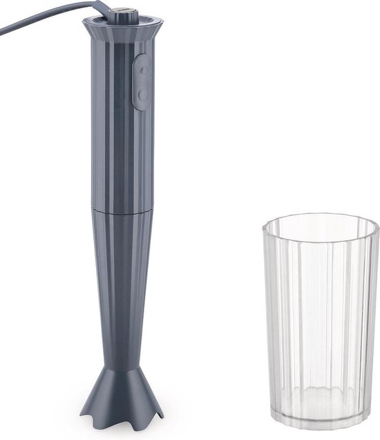 Alessi Staafmixer Plissé - 2 standen - Grijs - Michele de Lucchi - MDL10 G van Alessi