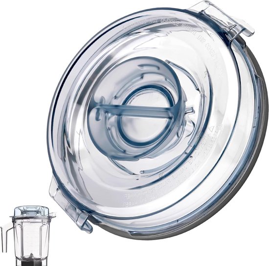 Allecto - Blenderdeksel - Mixer onderdelen accessoires - Crème - Vitamix - Vervangende onderdelen - Model A3500, A3300, A2500 - 64 oz blender - Transparant van Vitamix