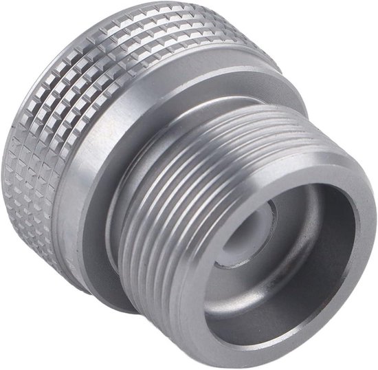 Allecto - Butaanadapter - Campinggas - Geschikt voor MAPP-gastank - Naar Platte Adapter - Converterklep Platte Bus Naar 1L MAPP-gastankadapter