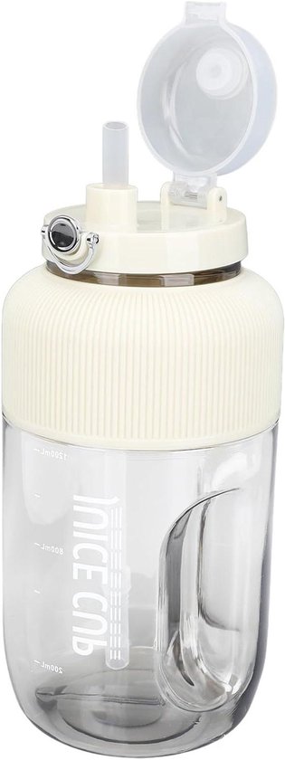 Allecto- Draadloze Mini Sapcentrifuge - Oplaadbaar - 1,2L Capaciteit - Voedselveilig Materiaal - Draagbaar - Dubbele Flesdop - Geschikt voor Reizen Camping Gym.