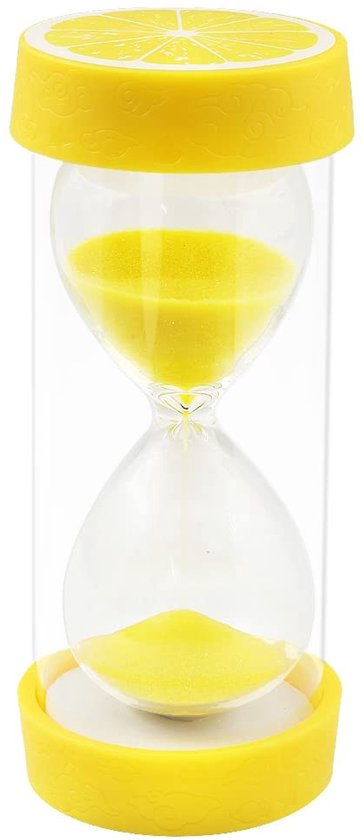 Allecto - Fruit Hourglass - Kleurige zandtimer - Voor thuis en koken - Citroen kleur - Tijdmetingen - Perfect voor focus en concentratie van Merkloos