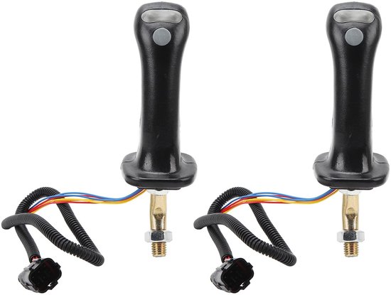 Allecto - Graafmachine Joystick - 2 Stuks - Ergonomisch Comfort - 3 Knoppen - Geschikt voor Doosan DH DX150 215 225 300 370-9C - Verbeterde Bedieni... van Merkloos