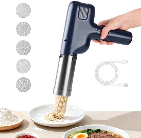 Allecto - Handheld pastamaker - Elektrische pastamachine - Draagbaar