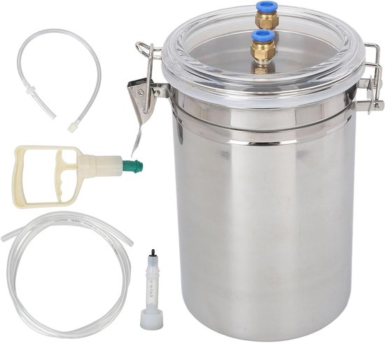 Allecto - Handmatige Melkmachine voor Geiten - Capaciteit 2 Liter - Roestbescherming - Eenvoudig te Bedienen - Transparant Deksel - Melkplanten - Geschikt voor Geiten - Roestvrij Staal van Merkloos
