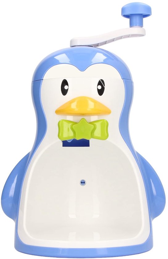 Allecto - IJsmachine - Sneeuw - Handmatig - Draagbaar - Pinguïn - Shaved Ice Machine - Hand Crank - Thuis en buiten - Blauw - Snow Cone Maker - Ice... van Merkloos