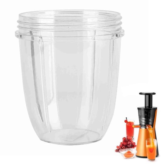 Allecto - Juicer Mixer Vervangcups - Blender Bekers - 18/24 oz - Geschikt voor 900W Extractor - Ideaal voor Smoothies - Handig en Duurzaam van Allecto