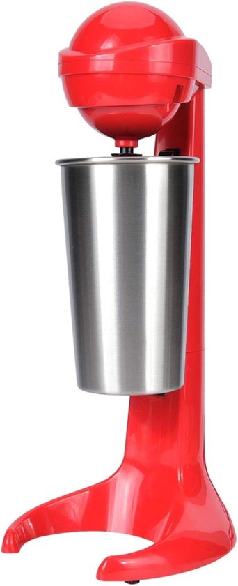 Allecto - Milkshake machine - Elektrische drankmixer - Dubbele kop - Retro stijl - Frappe mixer - Voor bar gebruik - Cocktail menger - Zilvergrijs ... van Merkloos
