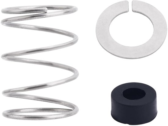 Allecto - Mixer Onderdelen - Rvs Veer en Ring - Vervangingsonderdelen voor Keukenmixers - Geschikt voor 3.5 tot 7 Liter Mixers - Rubberpakking - Du... van Merkloos