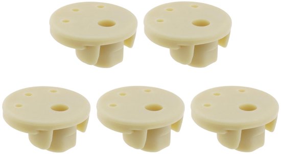 Allecto - Mixer voetjes - Keukenmachine onderdelen - Zwart - Rubber voetjes - Vervangende onderdelen - Voor Whirlpool en KitchenAid - Mixers van Merkloos
