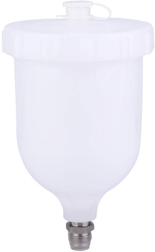 Allecto - Plastic Spuitpistoolpot - Vervangende Beker - 600 Ml - Kunststof - Voor D-evilbiss GTI/T-EKNA Pro - Duurzaam gebruik - Geschikt v... van Merkloos