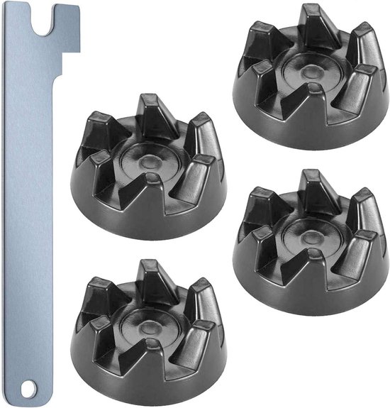 Allecto Plus - 4 stuks Koppeling 9704230 Koppelingshouder Blender Rubber Koppeling met Sleutel Compatibel met KSB52 KSB5 5KSB52 5KSB5 van Allecto Plus