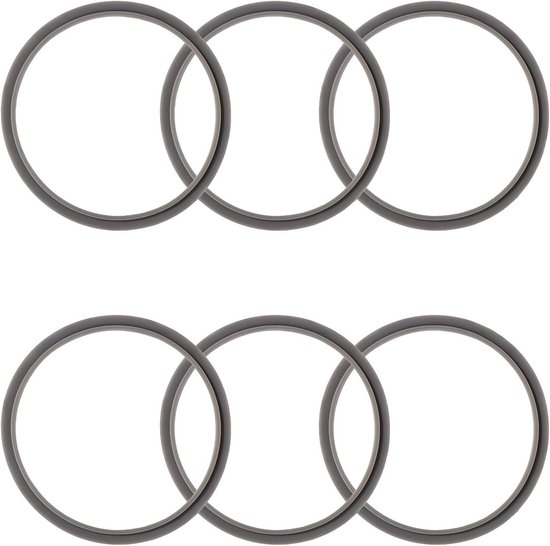 Allecto Plus - 6 stuks Blender Pakking Vervanging voor Extractor Blender - Siliconen Afdichtring Accessoires - Nutribullet Compatibel van Allecto Plus