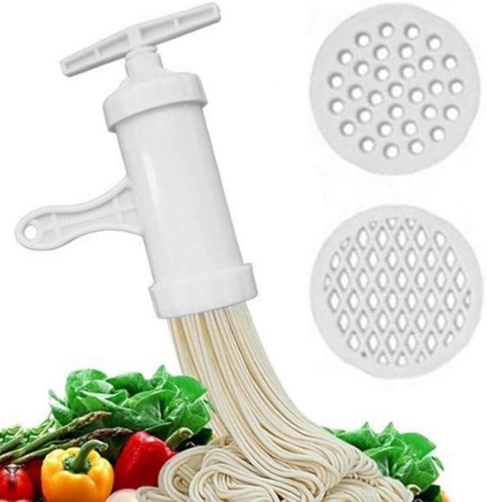 Allecto plus - Handmatige Pasta Maker Noedel Druk Machine Spaghetti Handleiding Keukengereedschap Keukenapparaat (Wit) van Allecto Plus