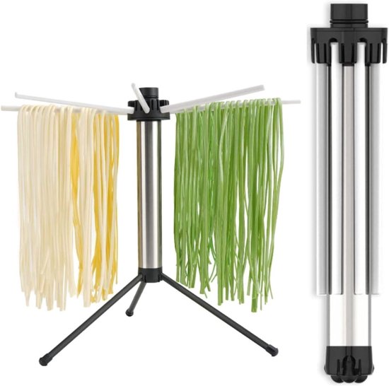 Allecto plus - Pastadroger voor het drogen van verse pasta - Compact en opvouwbaar - 5 kg capaciteit - Pastabrocker - Antislip - Eenvoudig te reinigen. van Merkloos