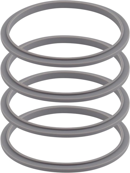 Allecto Plus - Siliconen Blender Vervangende Onderdelen - 4 Stuks Blenderpakkingen - Afdichting Pakkingaccessoires - NutriBullet Personal Blender - 600W en 900W van Allecto Plus