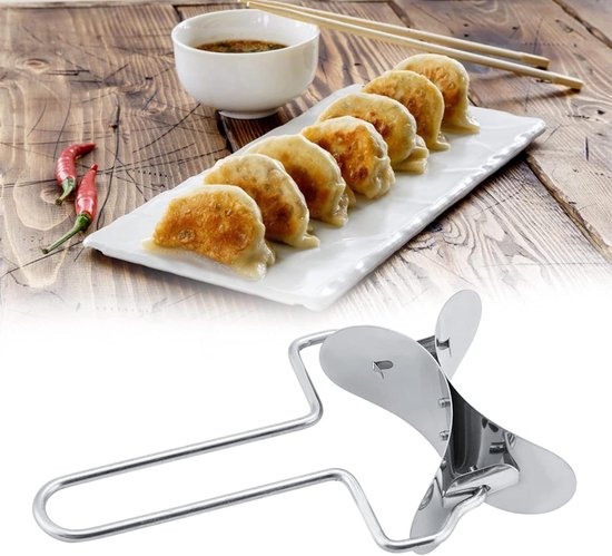 Allecto Premium - Dumpling Maker Press - Roestvrijstalen Knoedelpatroonset - Eenvoudig Te Gebruiken - Pasta Maker - Draagbare Set - Zelfgemaakt - Knoedelpatroonstempels - Machineset - Keukenaccessoires. van Allecto Premium