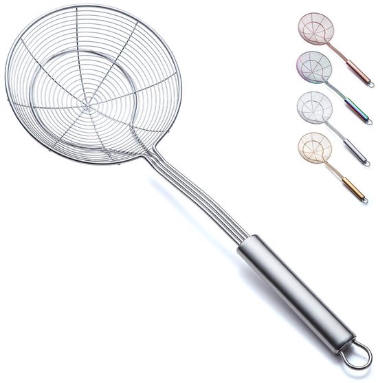 Allecto - - Strainer Spider Foam Spoon - Slotted Spoon - Ideaal voor koken en frituren - Geschikt voor pasta en meer - Multifunctionele keukentool van Merkloos