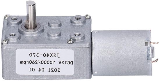 Allecto- Ventilatormotoren - RPM 260 - DC12V - JSX40-370 - Geschikt voor Turbine Verloopas - Uitrusting aandrijfmotor - Turbo-aandrijfkast van Merkloos