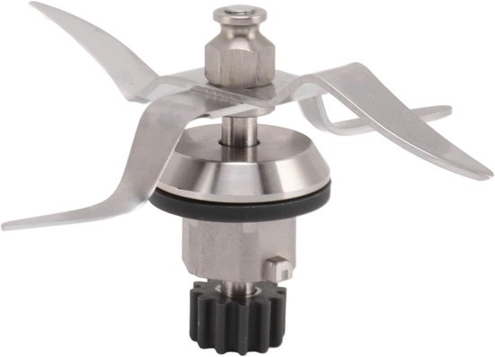 Allecto- Vervangende Blendermessen - 4 Bladen - Nylon - Roestvrijstaal - Onderdelen voor 1.0 L Blender - Geschikt voor 12 Tanden - Zwart van Merkloos