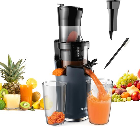 Allero Sapcentrifuge - Slowjuicer - Sapcentrifuges groenten en fruit - 200W - Sinaasappelpers - Elektrisch - Stille Werking van Merkloos