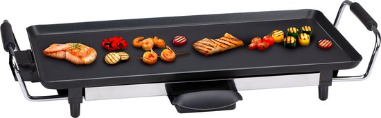alpina Teppanyaki Grillplaat - 48 x 28 CM - 230V 2000W - Zwart
