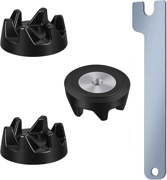 Alriedy 3 x Coupling 9704230, Compatible with Mixer KSB52, KSB5, 5KSB52, Kitchen Aid Mixer, Coupler, Blender Coupling Parts, Mounting Key Included van Merkloos