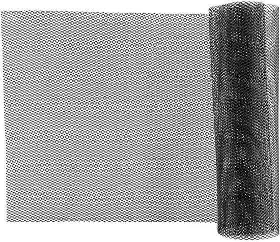 Aluminium Mesh Grille voor Auto, Radiator Grill, Universele Bumper Grille, Waterdicht en Corrosiebestendig, Rhombisch Ontwerp, 3 x 6 mm, Perfect voor Racing en Tuning van Merkloos