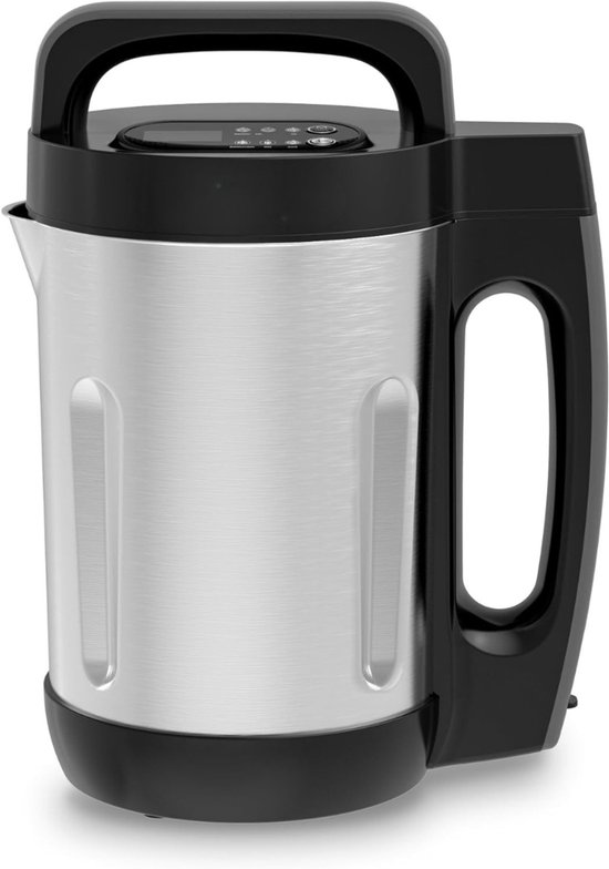 AMA® Soepmaker - Soup maker - Blender - Roestvrij staal/Zwart - 18cm x 23cm x 33cm van AMA