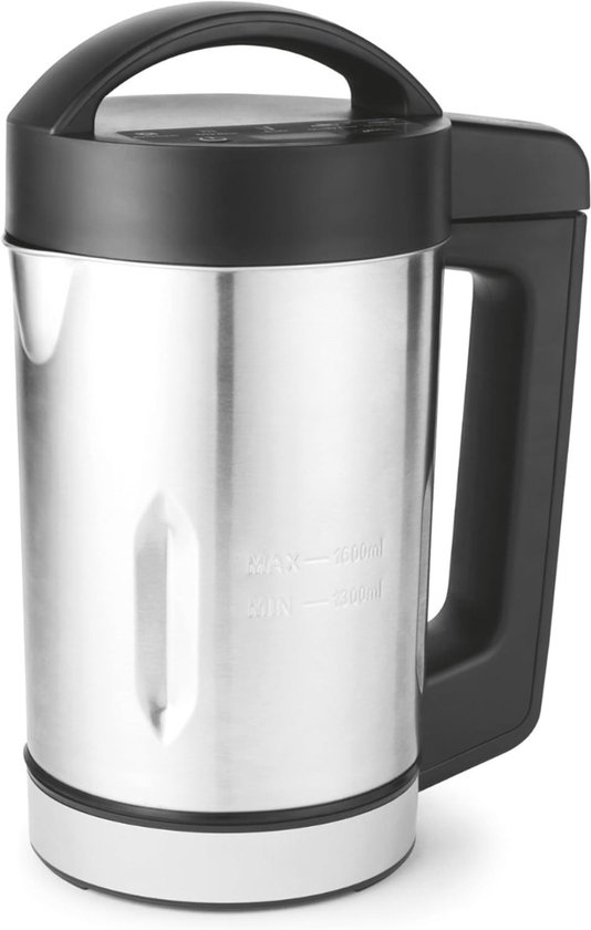AMA® Soepmaker - Soup maker - Blender - Zwart en Zilver - 24cm x 17cm x 29cm van AMA