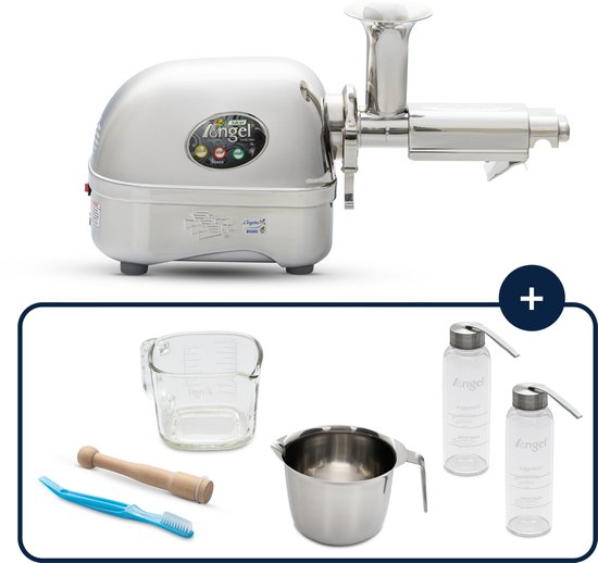 Angel juicer AG-8500 Slowjuicer - Horizontaal - RVS van Angel