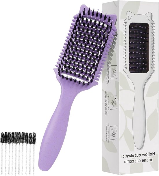 Anti-klit haarborstel voor glad en glanzend haar - Perfect voor alle haartypes en styling