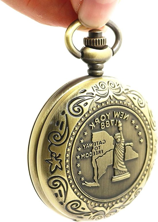 Antiek Afgewerkt Kompas met Ketting voor Overleven, Wandelen, Kamperen en Buitenactiviteiten van Merkloos