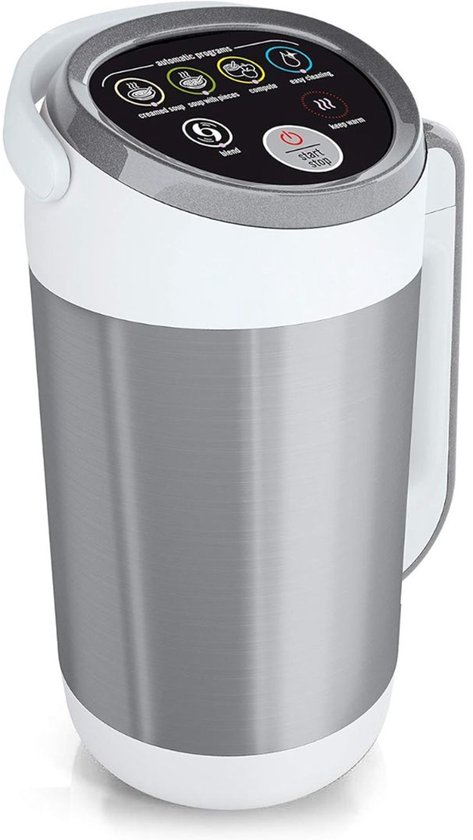 ApexArte® Soepmaker - Blender - Sojamelk Maker - Wit en Grijs van Merkloos