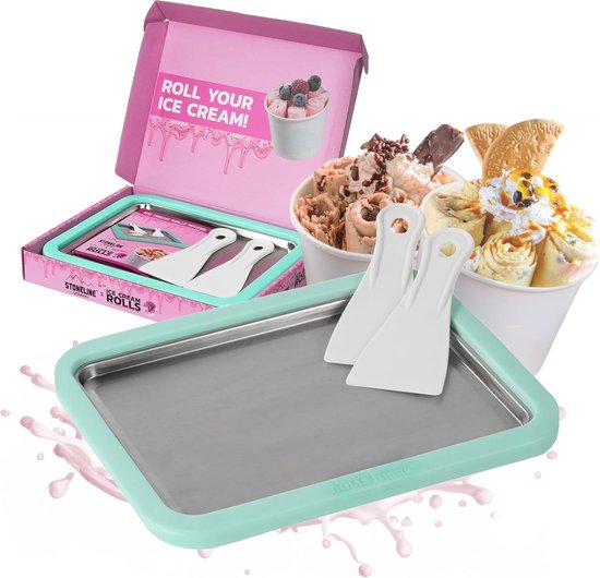 Apparaat voor Luxe IJsrollen en Sorbet | Zelfgemaakt IJs in Minuten van Merkloos