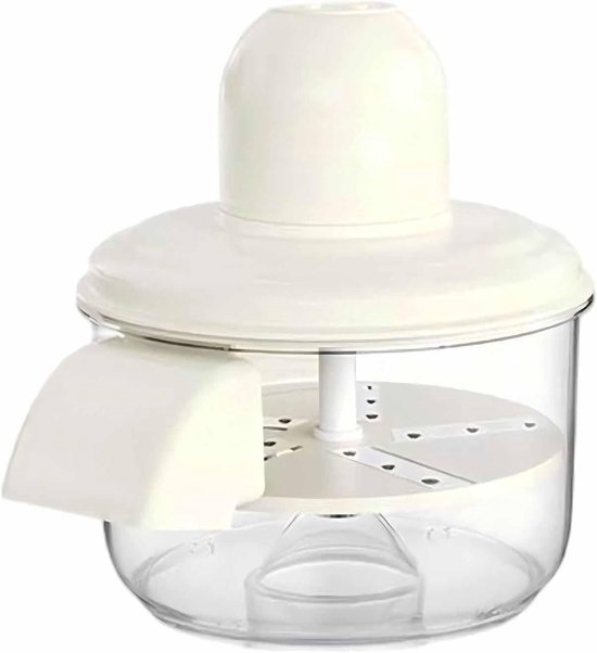 Appelschilmachine - Fruitschilmachine Elektrisch - Snel Fruit Schillen - USB Oplaadbaar - Compact Formaat - Wit