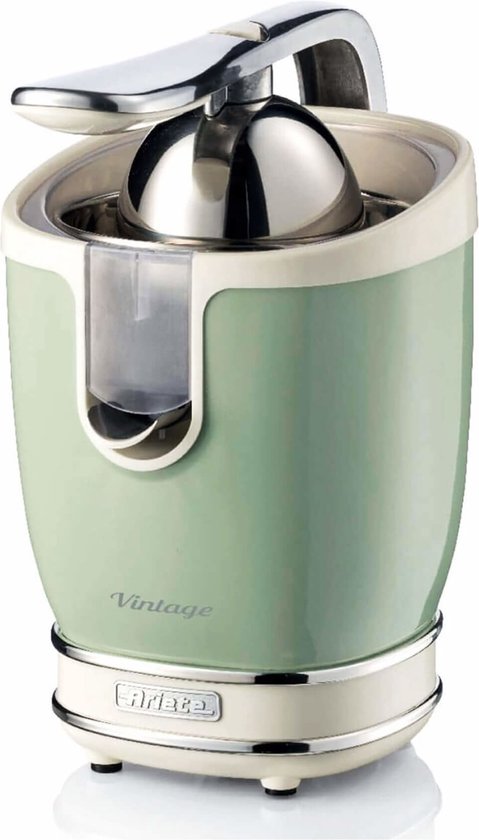 Ariete 0413/04 - Vintage elektrische citruspers - 400 Watt - 2 perskegels - 600 ml inhoud - groen van Ariete