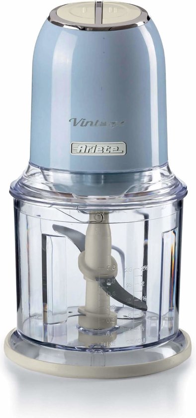 Ariete 0438/05 | Vintage hakmolen | 600 ml Inhoud | 400 Watt | 2 snelheden | Blauw van Ariete