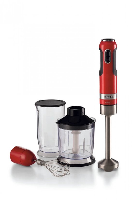 Ariete 0602/00 Moderna Staafmixer – 1000W – 10 Snelheden – Incl. Hakmolen, Garde & Maatbeker