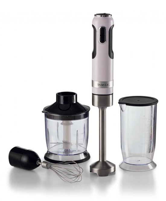 Ariete 0602/01 Moderna Staafmixer – 1000W – 10 Snelheden – Incl. Hakmolen, Garde & Maatbeker