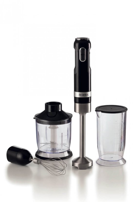 Ariete 0602/02 Moderna Staafmixer – 1000W – 10 Snelheden – Incl. Hakmolen, Garde & Maatbeker