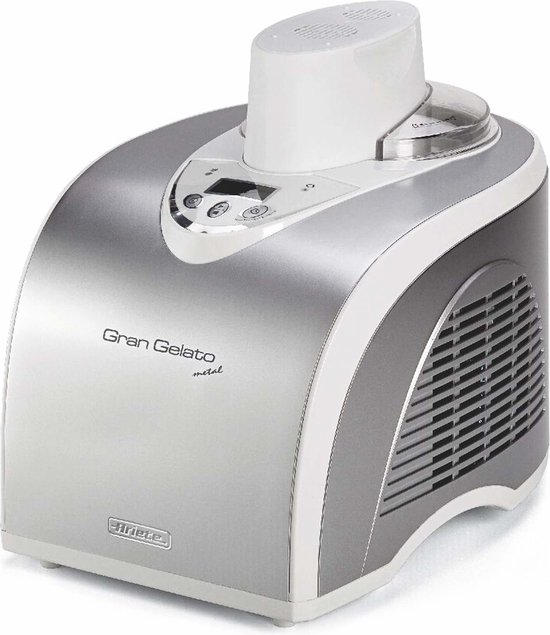 Ariete 0693/00 Gran Gelato ijsmachine - zelfvriezend - 135 W - 1 liter - timer - LCD display van Merkloos