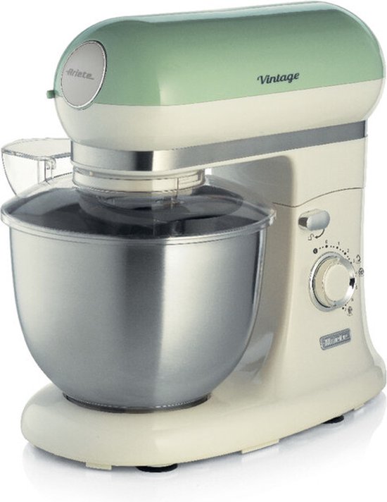 Ariete 1588/04 | Vintage keukenmachine | 5.5 liter | 3 accessoires | 2400 Watt | Groen van Ariete